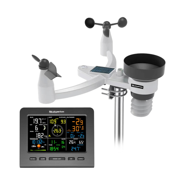 7-in-1 Wi-Fi Weather Station - UV, Rain and Wind Monitor