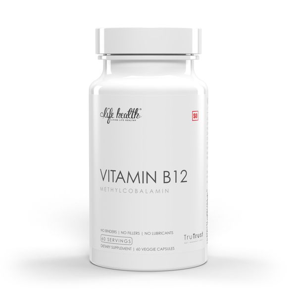 Life Health - Vitamin B12 Methylcobalamin ( 60 Veggie Capsules )