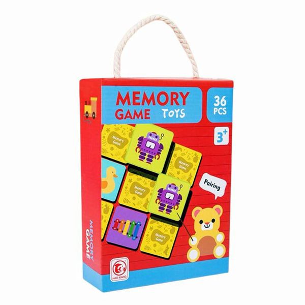 Brain Boosters 36 Piece Memory Match Memory Game Red