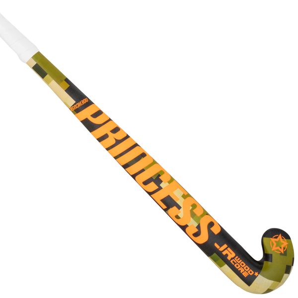 Princess Hockey - Junior Woodcore Hockey Stick Army and Orange