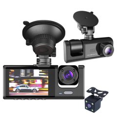 2Inch Car Dash Vehicle Video Recorder Rearview Front,Rear &amp; Inside - Black