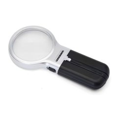 Folding LED Light Magnifying Glass 3x Portable Handheld for Reading