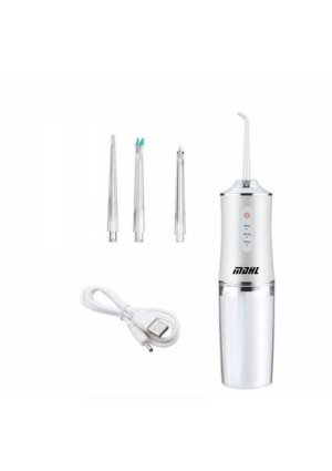 MDHL 6886 Cordless Electric Water Flosser - 3 Modes, 4 Jet Tips, 220ml Tank