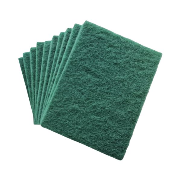 20 Pack Green Scouring Pads - Heavy Duty Cleaning | 11cm x 14cm