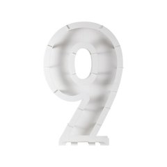 Mix It Up - Balloon Mosaic Number 9 Stand