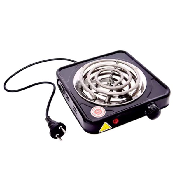 Vela 1000W Single Hot Plate | Spiral Heating Top | Temperature Knob Control