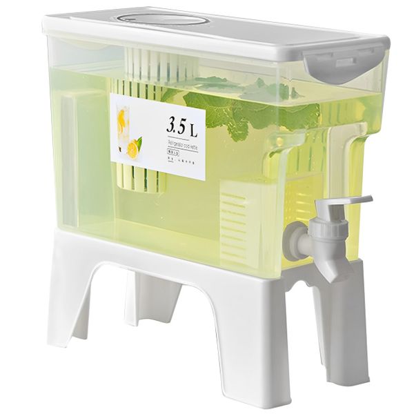 3.5L Cold Water Kettle with Faucet Drink Dispenser Fridge Water Container