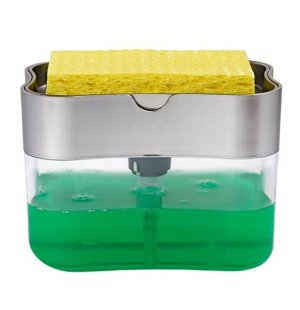 2 in 1 Sponge and Liquid Soap Dispenser