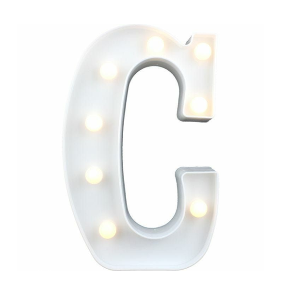 Light Up Letters Sign for Night Light, LED Alphabet Letter Lights - 22CM