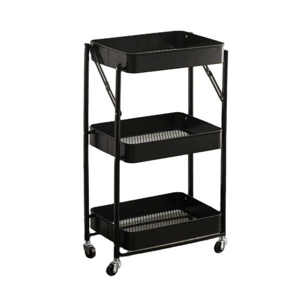 3 Layer Trolley Storage Organizer For Kitchen With Wheel 70X40x30 CM-CU-12