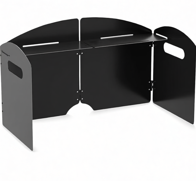 Foldable Windshield Camping Stove Outdoor Firewood Saving Windproof Cover