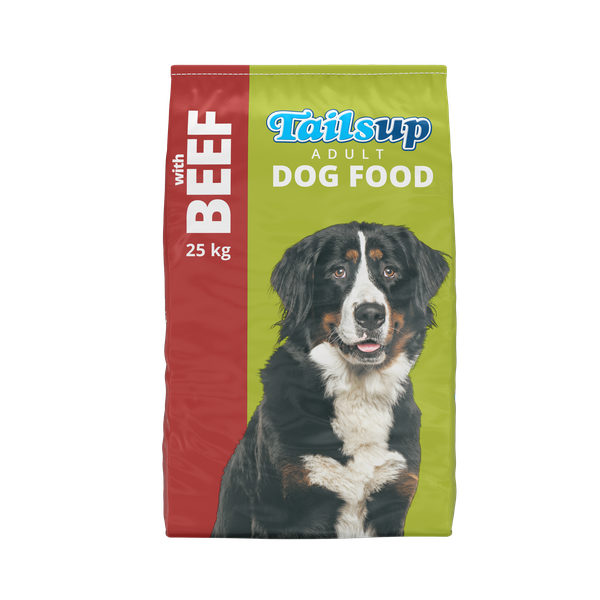 Tailsup with Beef Dry Dog Food 25kg