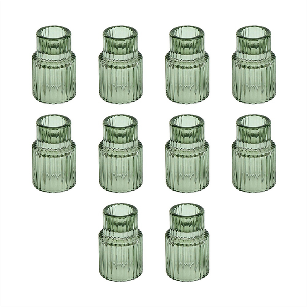 Vintage Candlesticks Ribbed Glass Candlestick Decorations Home Decor