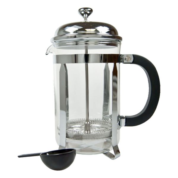 Regent Coffee Plunger with Chrome Frame 3 Cup, (380ml)