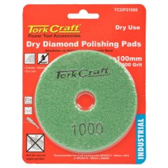 Tork Craft - 100mm Diamond Polishing Pad 1000 Grit Dry Use