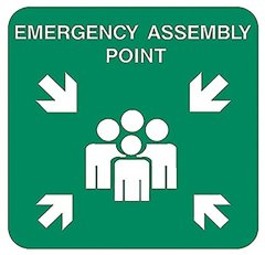 Emergency Assembly Point Sign-60x80cm