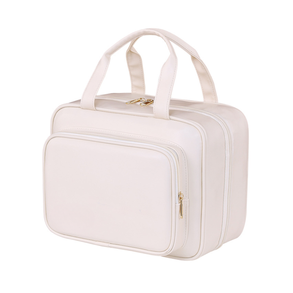 10 Compartment Large Capacity Makeup and Toiletry Organizer Bag for Travel