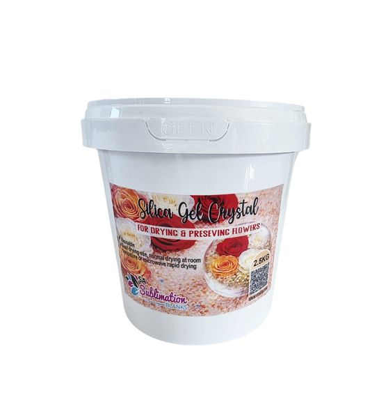 2.5kg, Reusable Silica Gel Crystals for Flower Drying &amp; Preservation