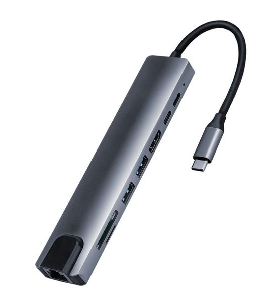 Type C 8-in-1 Expansion Dock HDMI Expansion Dock Multi-function Converter