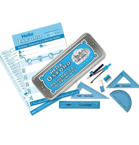 Oxford Maths Set 10 Piece Blue Limited Edition x 2