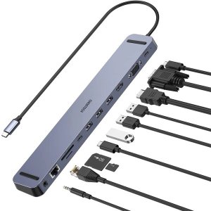 HUB-M20 11 In 1 USB Type C Hub Adapter Macbook Pro USB-C Docking Station