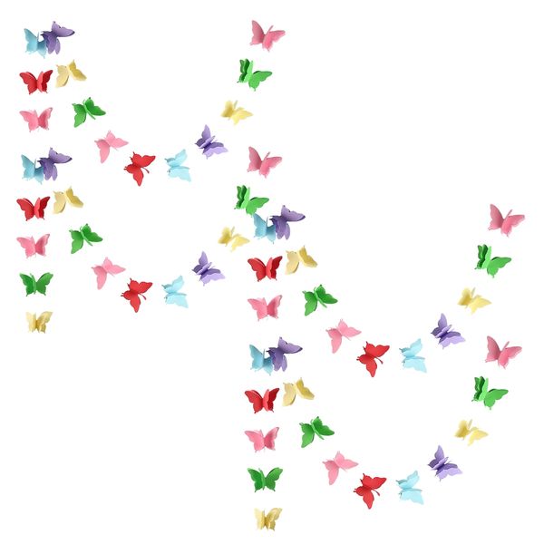 Home Party Butterfly Garland Buntings Wedding Birthday Set of 4 ( 2m)