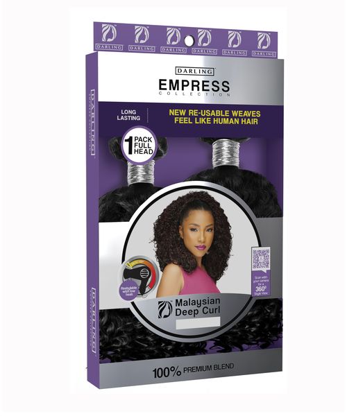 Empress Malaysian Deep Curl1 (18"20") Black