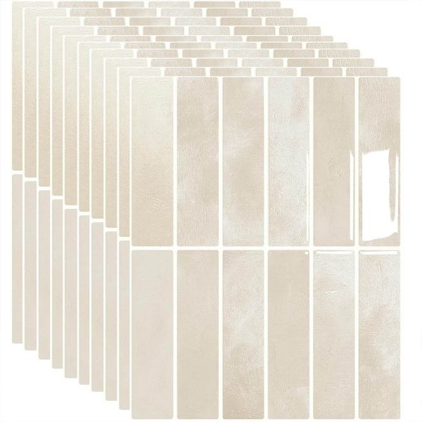 10 Pack Peel and Stick Backsplash 3D Tile Stickers, Thicker Kitchen Tiles