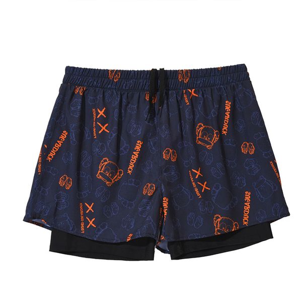 2in1 Swimming Pants Quick Drying Elastic Swim Trunks With Compression Liner