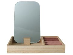 Jewellery Box with Mirror and Tray in Velvet Lining