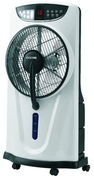 Goldair Rechargeable Mist Box Fan GMBFR-6112:Cool Comfort with Remote &amp; LED