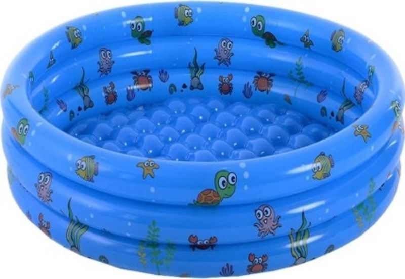 3 Ring Inflatable Pool - 100cm Blue