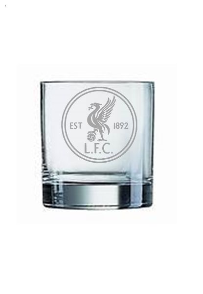 Liverpool Football Club Shield - Etched Whiskey Glass - Set of 2