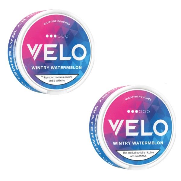 Velo Slim Nicotine Pouches - Wintry Watermelon 10mg - 2 Pack (40 Pouches)