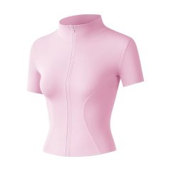 Women's High Elastic Yoga Jacket - Pink