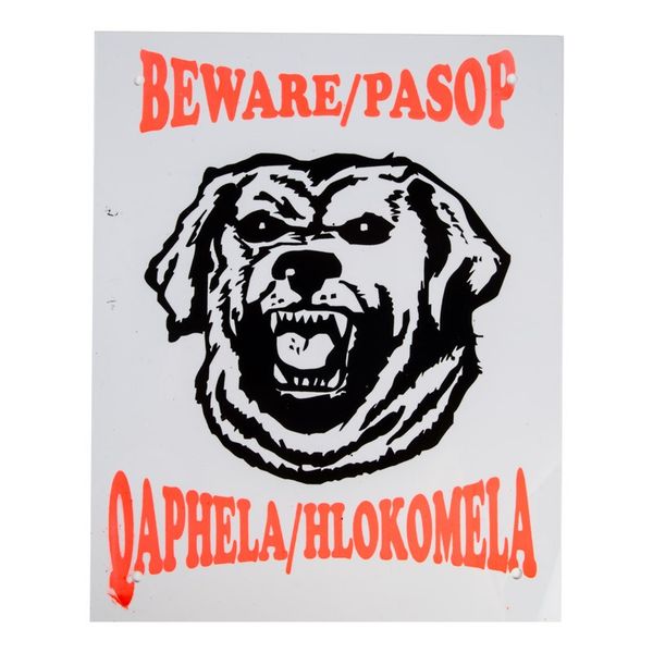 Complete Beware Rottweiler Signs - BPA Free Plastic (Bulk Pack of 6)