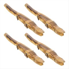 Natural Unfinished Wooden Crocodile Flexible Wood Animal Alligator