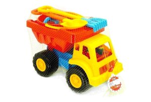 Ok Beach Loader Truck Playset W/ Accs In Net Bag