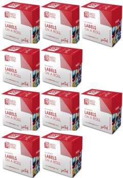 Redfern C19 Clear Color Code Labels 10's