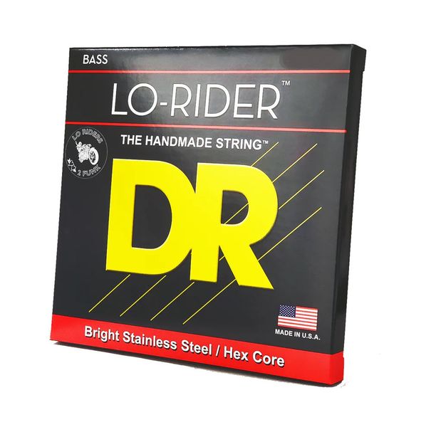 DR Strings Lo-Rider Steel Bass Guitar Strings - .045-.130 5-string