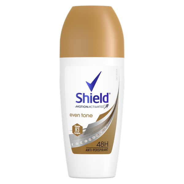 Shield Women Even Tone Antiperspirant Roll-On Deodorant 6x50ml