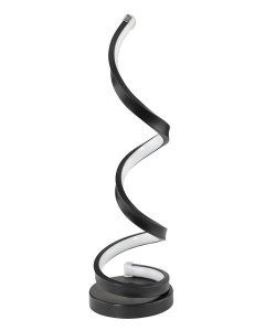 Modern Spiral LED Table Lamp in Matt Black - TL671