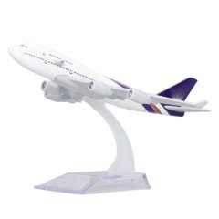 747 Alloy Plane Decoration Model Exquisite Static Airplane Model with Base