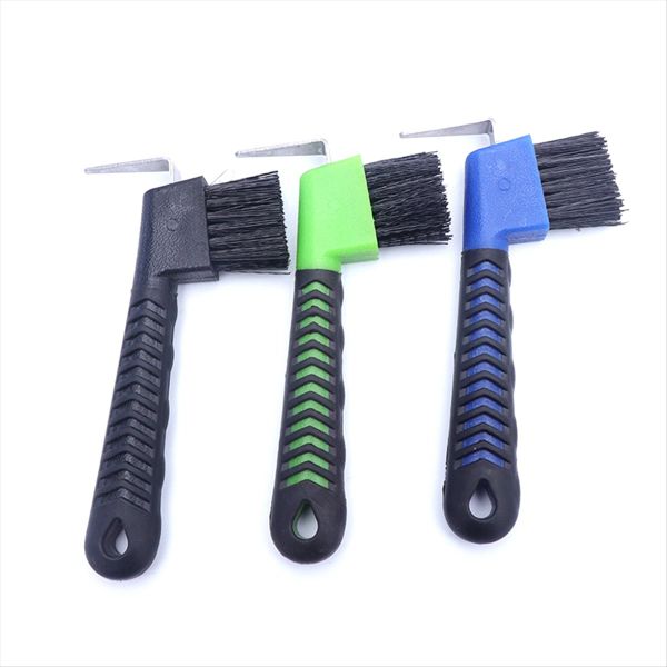 Sturdy Horse Hoof Pick Brush with Soft Handle Portable Hoofpick 3 Pcs