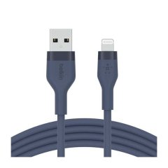Belkin BoostChargFlex USB-C Silicone Cable with Lightning Connector 3M Blue