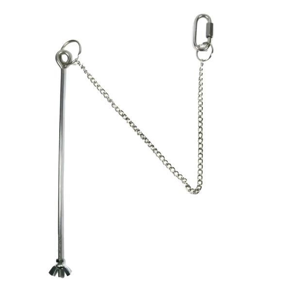 Pet Stainless Steel Chicken Hanging Chain Feeder 36cm