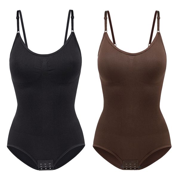 2 Pack Bodysuit for Women Seamless Tummy Control Shapewear Sculpting Thong