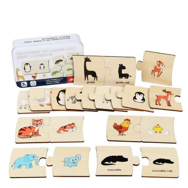 Wooden Animal Matching Puzzle Set