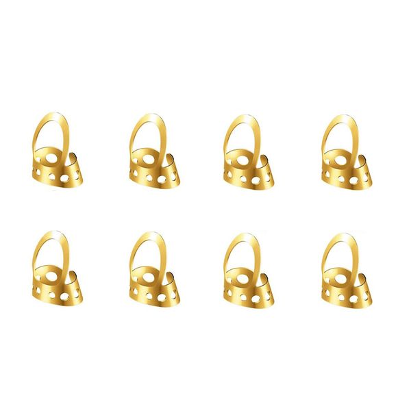 8 Pack Finger Picks, Adjustable, With Plastic Case