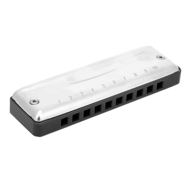 10-Hole Harmonica E Key Wind Instrument Compatible with Blues Players